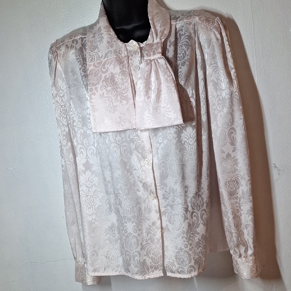White Blouse with Elegant Pattern by The Wyncliffe Collection